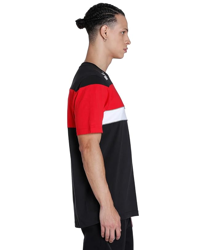 Ferrari Race SDS Men's Colorblock T-Shirt - Black / Red