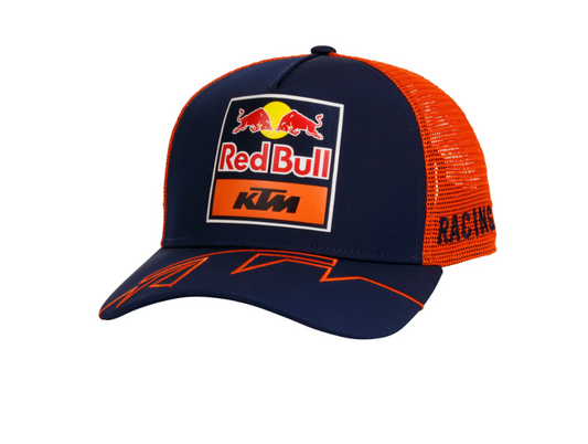 KTM Red Bull New Era Official Teamline Trucker Cap, Formula 1 Apparel South Africa, Joburg, Cape town, F1, baseball cap,  f1 hats, f1 accessories, brand hats, limited, redbull caps