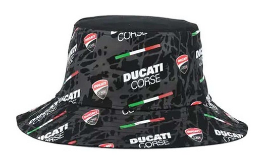 Ducati accessories, MotoGP racing, Bucket Hat, take a lot, racegear, online store, Official licensed merchandise; formula 1 clothing, F1, Ducati supporters; bucket hat, Ducati branded clothes