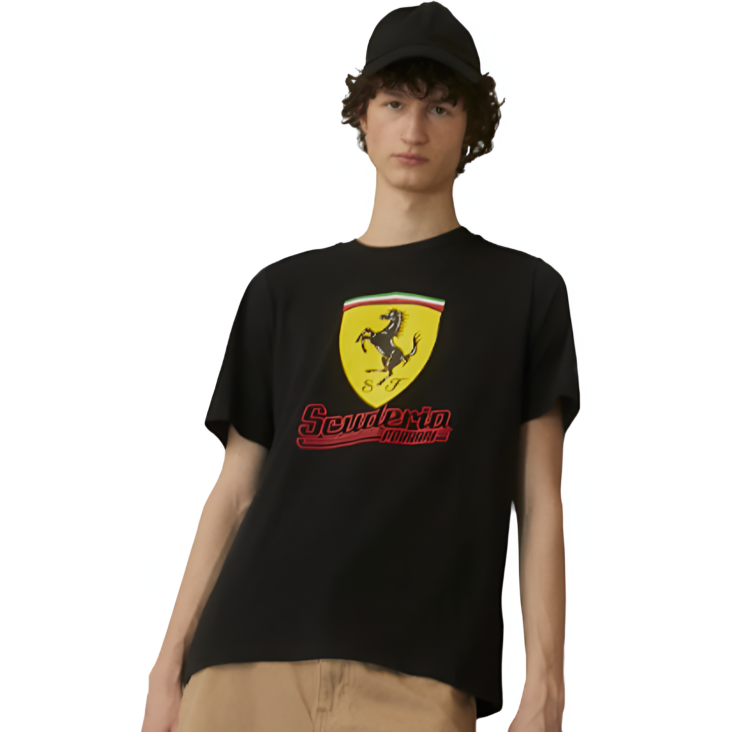 Scuderia Ferrari, Men's Team T-Shirt, F1 apparel, formula 1 merch, racegear, F! shirt takealot, takealot.com, brand clothing, shirts, online store, fanwear, fanware, ferrari 2023 clothes, 2023 f1 merch, mens shirt formula 1, Ferrari Men´s Race big shield tee heritage shirt