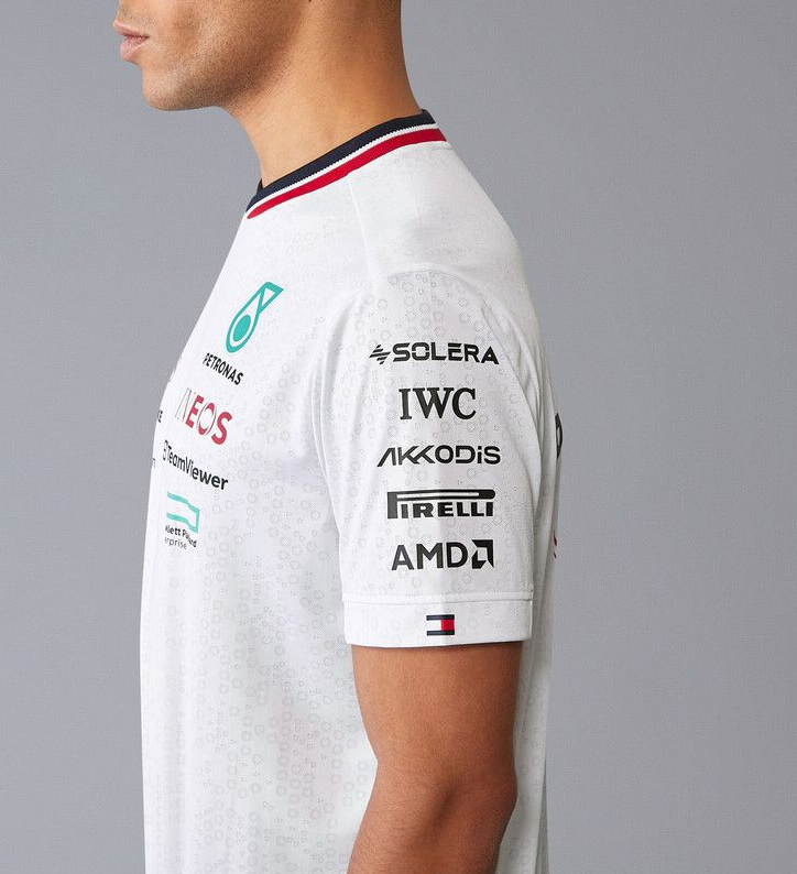 2023 Mercedes AMG Petronas F1 Mens Teamwear T-shirt White