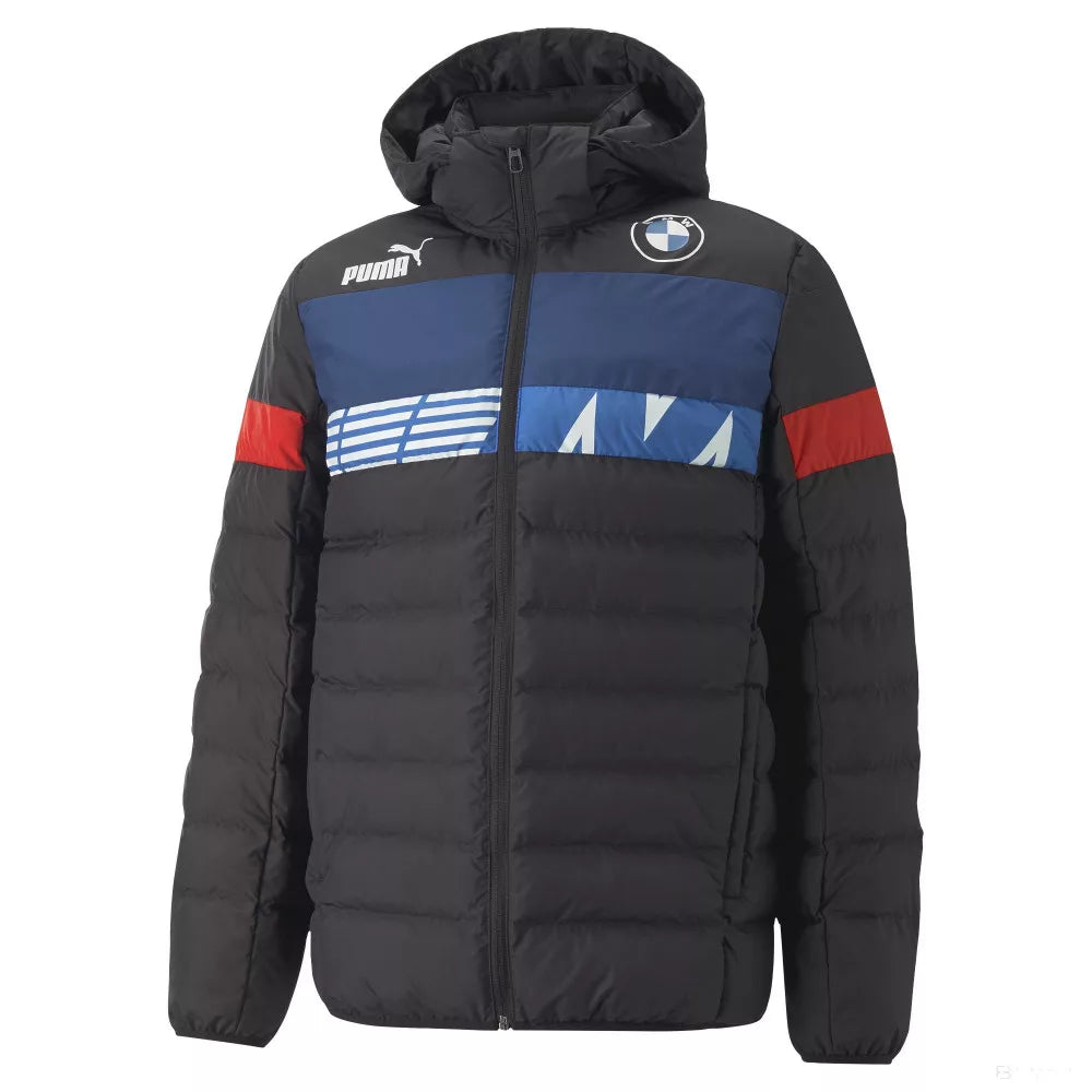 BMW M motorsport Ecolite Down Mens Jacket, Hooded Jacket, Padded Jacket, Puma, Winter Collection,