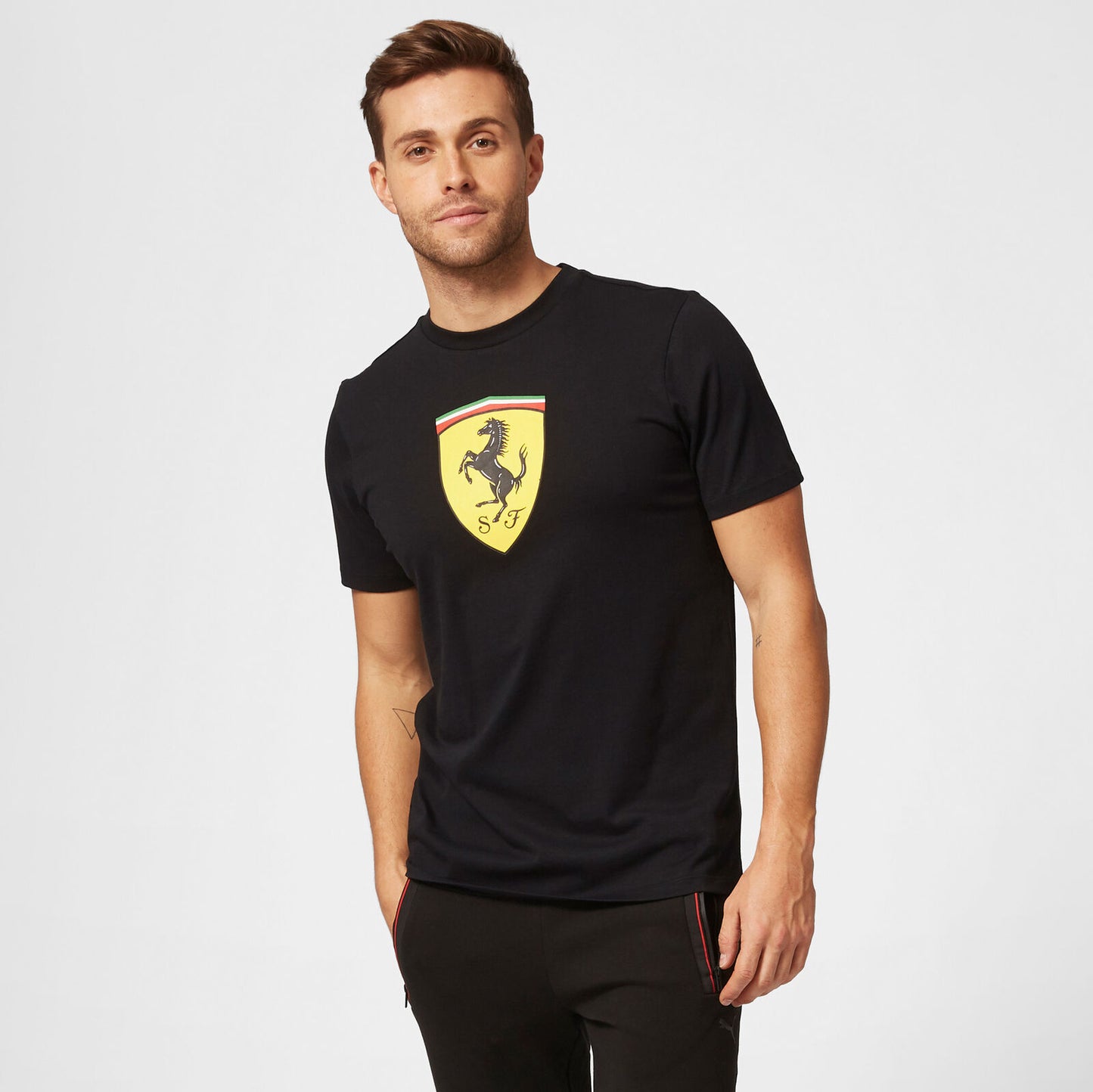 Scuderia Ferrari Fanwear Men's Large Shield T-Shirt