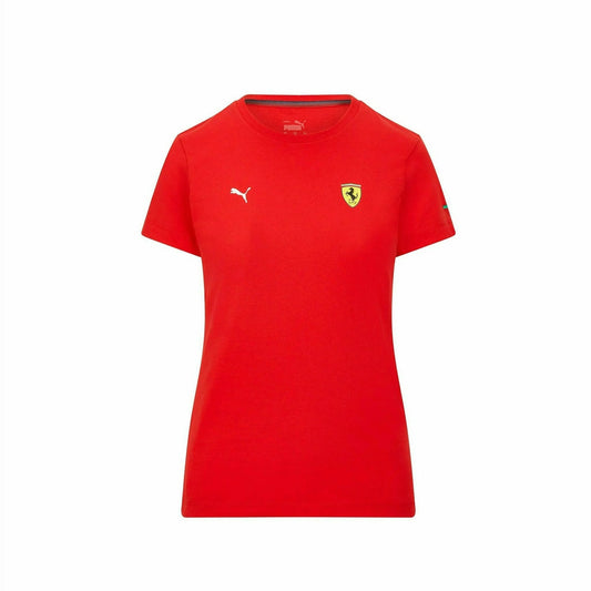 Scuderia Ferrari Women's Puma Small Shield Logo T-Shirt