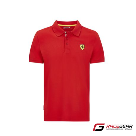 Scuderia Ferrari Men's Classic Polo Shirt Red