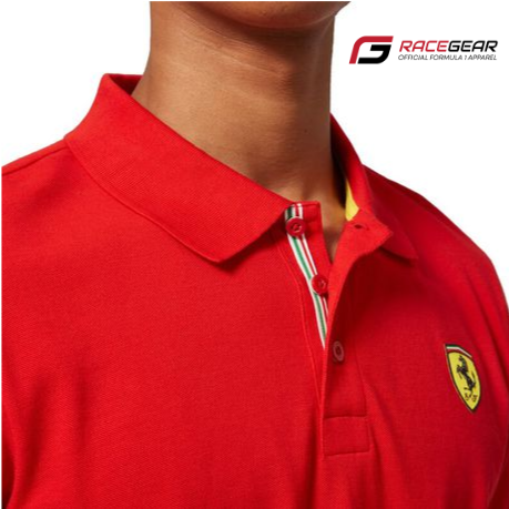 Scuderia Ferrari Men's Classic Polo Shirt Red