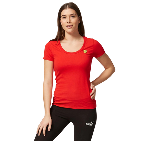 Scuderia Ferrari F1 Women's Small Shield T-Shirt - Red