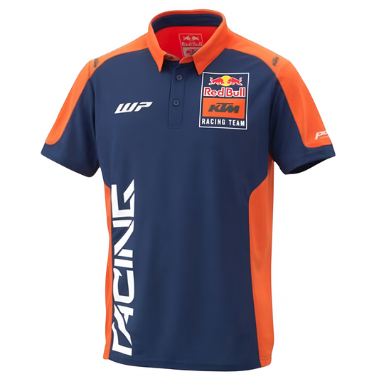 KTM MENS Replica Team T-Shirt, F1 shirt, F1 men clothes, F1 team shirt, Red bull shirt, 2024 F1 collection, F1 merch, KTM tops, racing, blue and orange shirt, new in stock, men brand clothes, F1 top