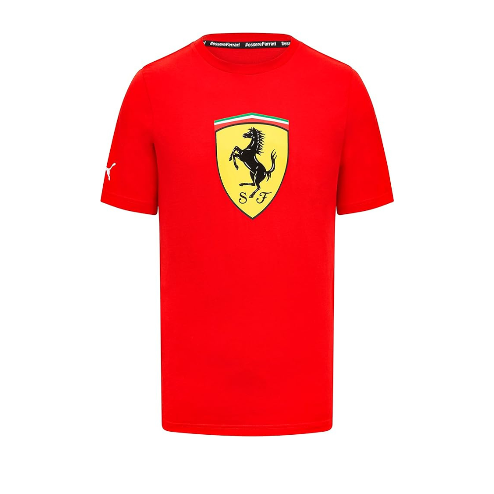 Scuderia Ferrari, Men's Team T-Shirt, F1 apparel, formula 1 merch, racegear, F! shirt takealot, takealot.com, brand clothing, shirts, online store, fanwear, fanware, ferrari 2023 clothes, 2023 f1 merch, mens shirt formula 1, f1 white shirt, 2023 f1 men shirt white