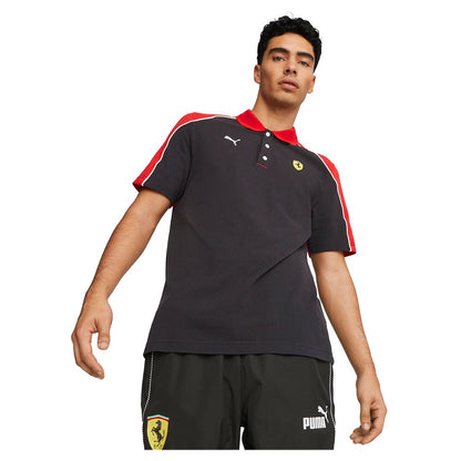 Scuderia Ferrari, Men's Polo Shirt, F1 apparel, formula 1 merch, racegear, F1 shirt takealot, takealot.com, brand clothing, shirts, online store, fanwear, fanware, ferrari 2023 clothes, 2023 f1 merch, mens Polo shirt formula 1, f1 Black shirt, 2023 f1 men shirt Black