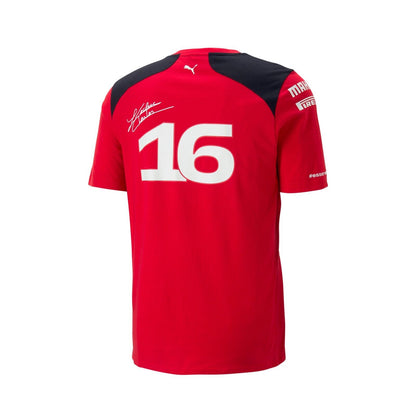 Scuderia Ferrari RP Mens Leclerc T-Shirt - Red