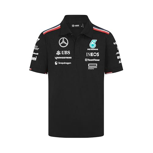 Mercedes-AMG Petronas F1 2024 Team Polo Shirt - Black