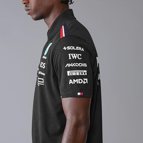 Mercedes-AMG Petronas F1 2024 Team Polo Shirt - Black