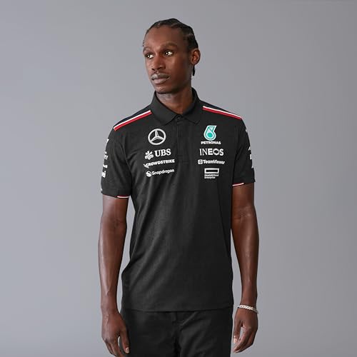 Mercedes-AMG Petronas F1 2024 Team Polo Shirt - Black