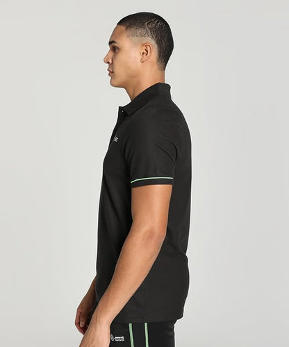 Mercedes AMG Petronas Puma F1 Polo Shirt - Black