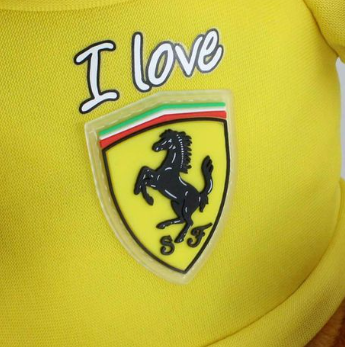 Ferrari Teddy, F1 accessories, F1 merch, brand teddy bear, F1 bear, F1, formula 1 apparel, toys, F1 toys
