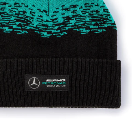 mercedes Fan wear Beanie, Fanwear, petronas merch, online store, headwear, beanie, takealot.com, winter accessories, Mr price hats, f1 apparel, formula 1 headwear, branded clothes, bobble beanie