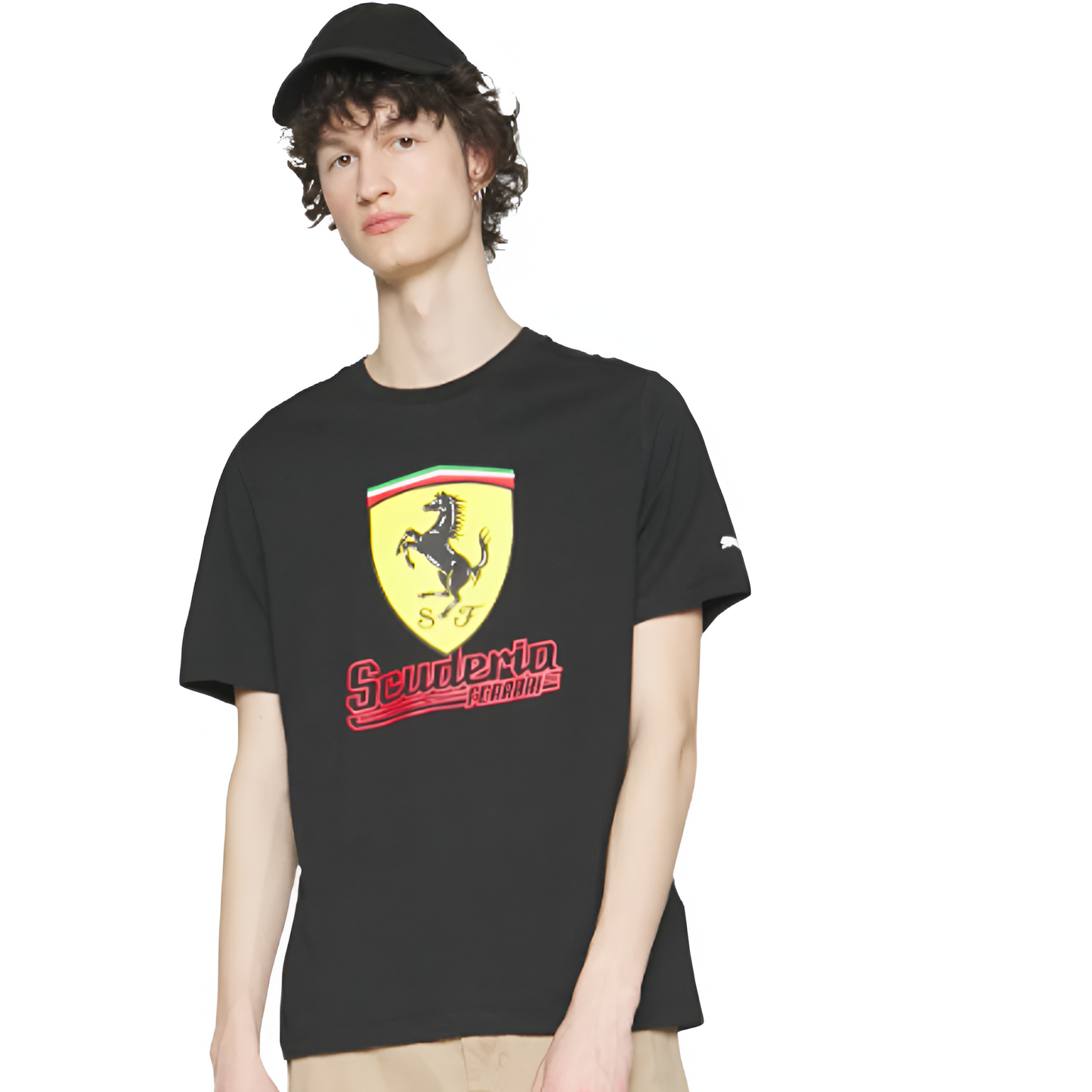 Scuderia Ferrari, Men's Team T-Shirt, F1 apparel, formula 1 merch, racegear, F! shirt takealot, takealot.com, brand clothing, shirts, online store, fanwear, fanware, ferrari 2023 clothes, 2023 f1 merch, mens shirt formula 1, Ferrari Men´s Race big shield tee heritage shirt