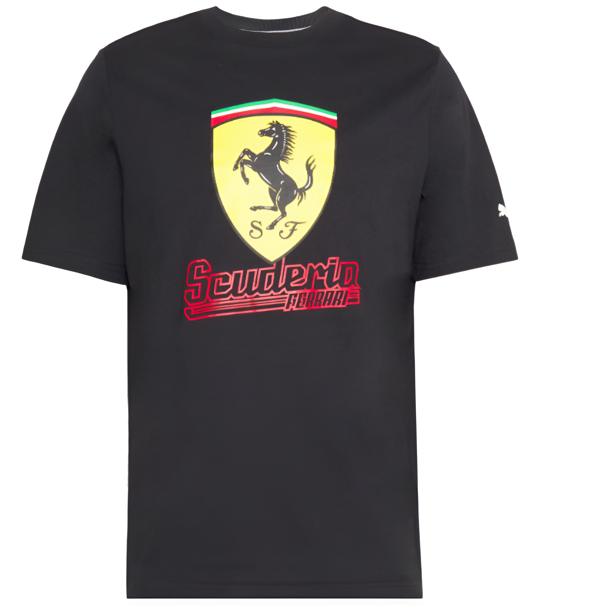 Scuderia Ferrari, Men's Team T-Shirt, F1 apparel, formula 1 merch, racegear, F! shirt takealot, takealot.com, brand clothing, shirts, online store, fanwear, fanware, ferrari 2023 clothes, 2023 f1 merch, mens shirt formula 1, Ferrari Men´s Race big shield tee heritage shirt