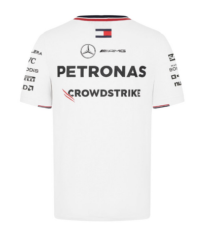 2023 Mercedes AMG Petronas F1 Mens Teamwear T-shirt White