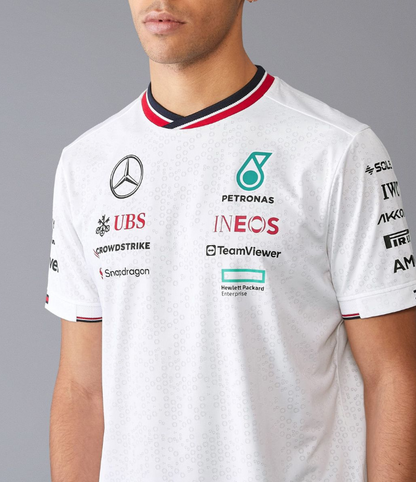 2023 Mercedes AMG Petronas F1 Mens Teamwear T-shirt White