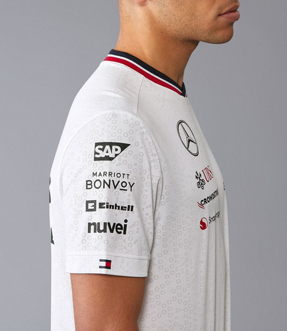 2023 Mercedes AMG Petronas F1 Mens Teamwear T-shirt White