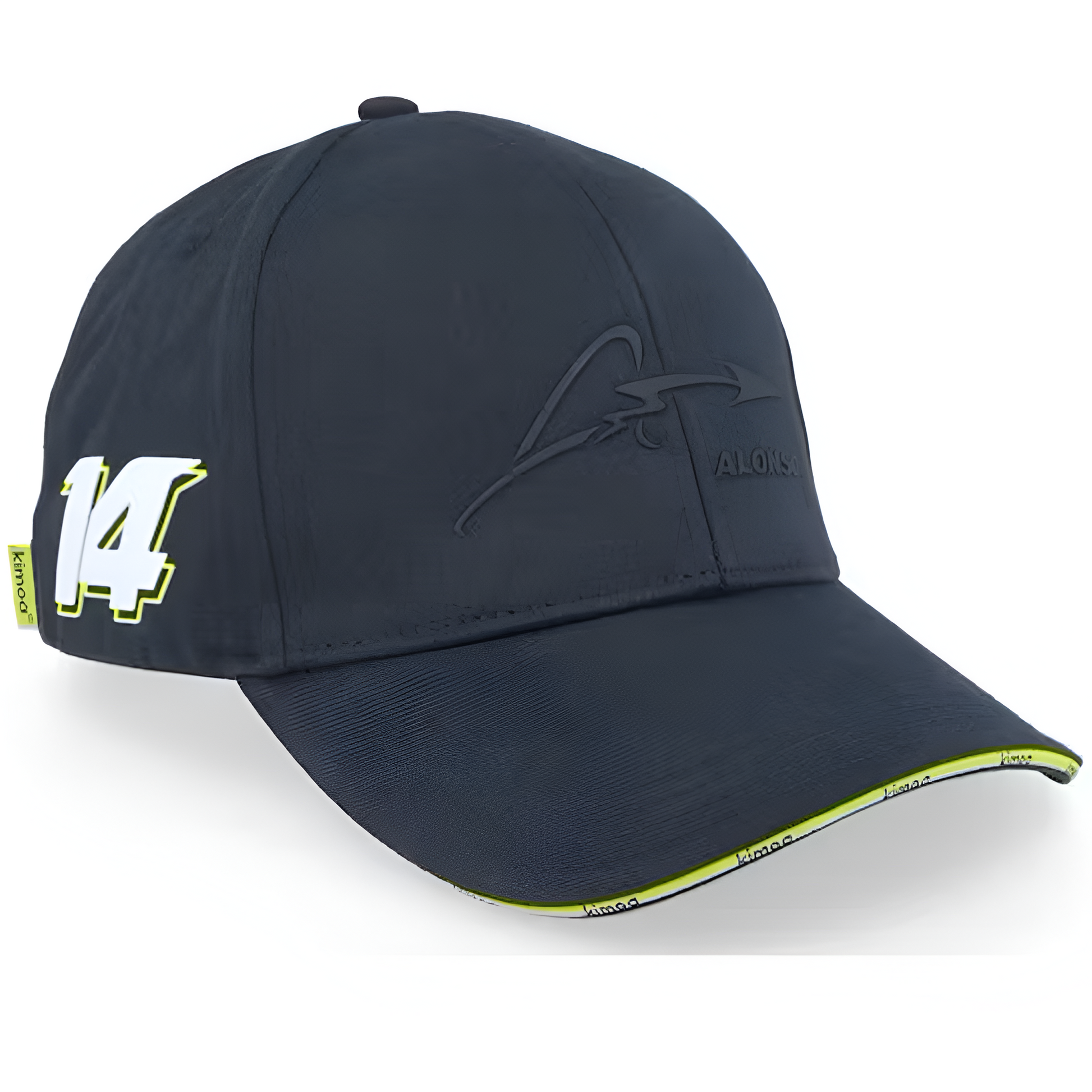 Alonso, Kimoa, Team Aston Martin, Curved Cap, Formula 1, F1, merch Aston Martin, branded caps, racing, car racing accessories, brand accessories, F1 caps, Fernando Alonso, Lance Stroll, Formula 1 racing