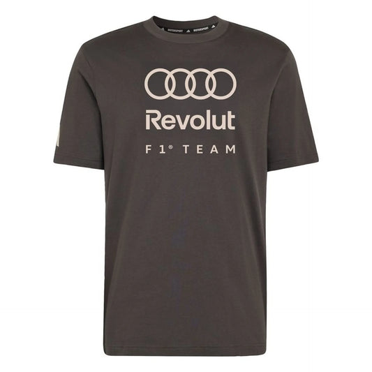 AUDI Revolut F1 Adidas Mens Team DNA Graphic T-Shirt - Anthracite Grey