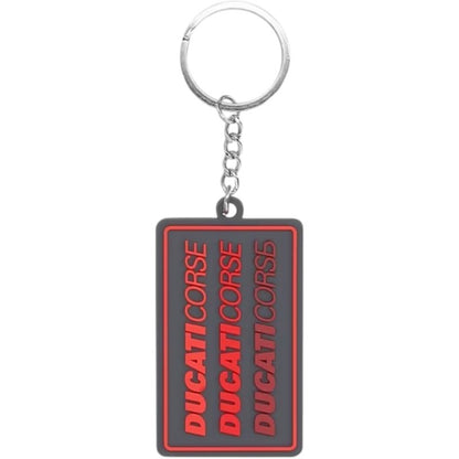 Ducati Corse Keyring - Anthracite Grey