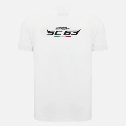 Lamborghini SC Men's Sports T-Shirt - White