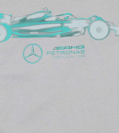 Mercedes AMG Petronas F1 T-Shirt - Kids Grey