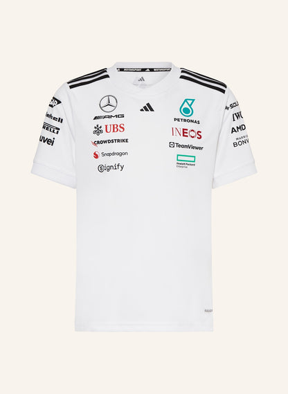 Mercedes AMG Petronas F1 Adidas Team T-Shirt - White