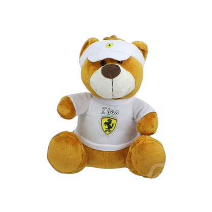 Ferrari Teddy, F1 accessories, F1 merch, brand teddy bear, F1 bear, F1, formula 1 apparel, toys, F1 toys
